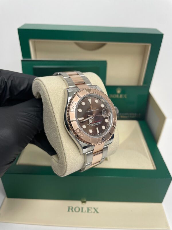 Rolex Steel and Everose Gold Rolesor Yacht-Master 40 Watch Brown Dial (Ref #126621) - Image 10