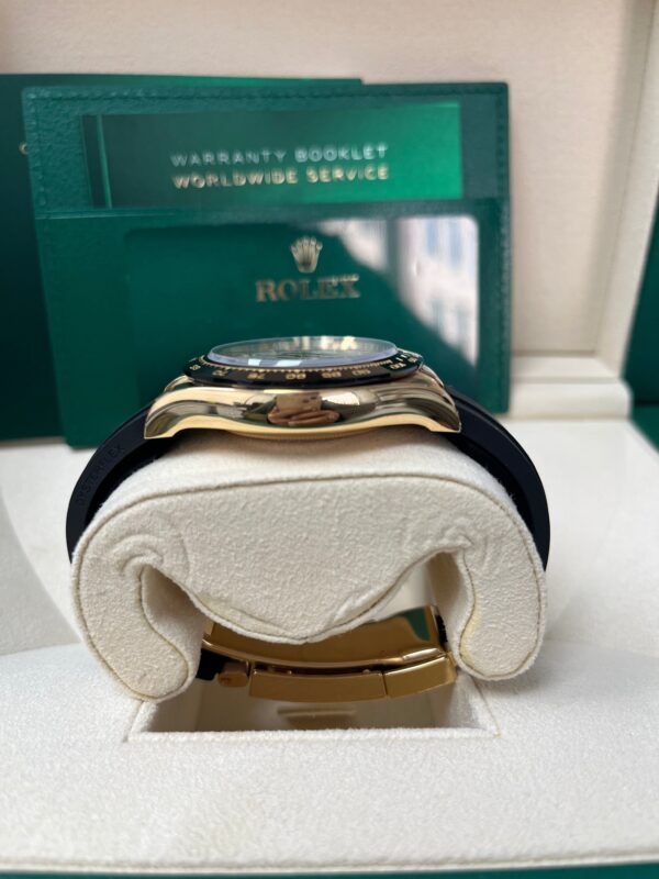 Rolex Daytona 40 Watch - Meteorite and Black Index Dial - Black Oysterflex Strap (Ref # 116518LN) - Image 6