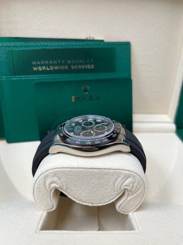Rolex Daytona Cosmograph Daytona White Gold 40mm Oysterflex Band Black Diamond Dial - 116519LN - Image 3