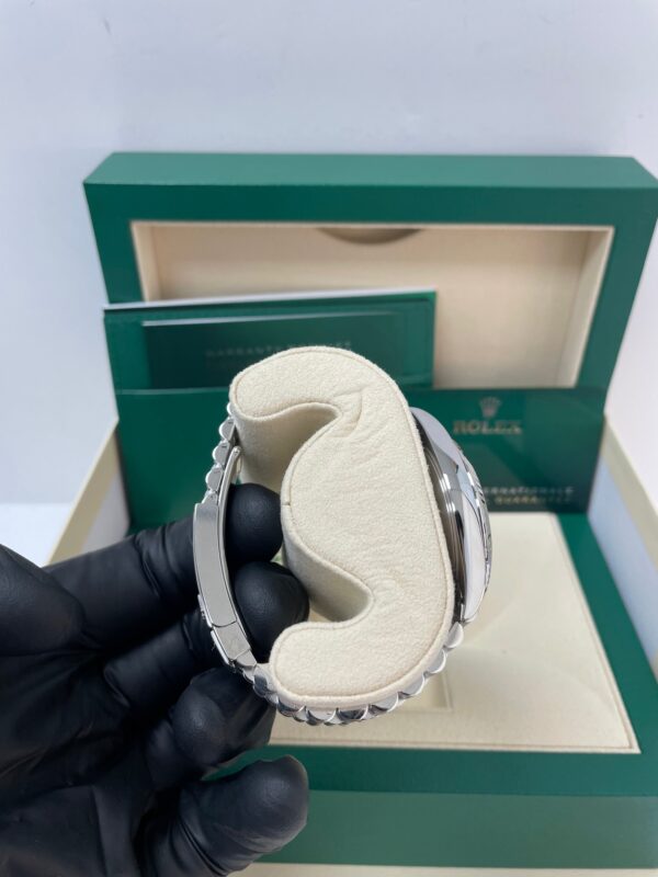 Rolex Datejust 41/ Two-Tone 18k White Gold & Steel/ Black Diamond Dial/ Fluted Bezel/ Jubilee Bracelet (Ref# 126334) - Image 4