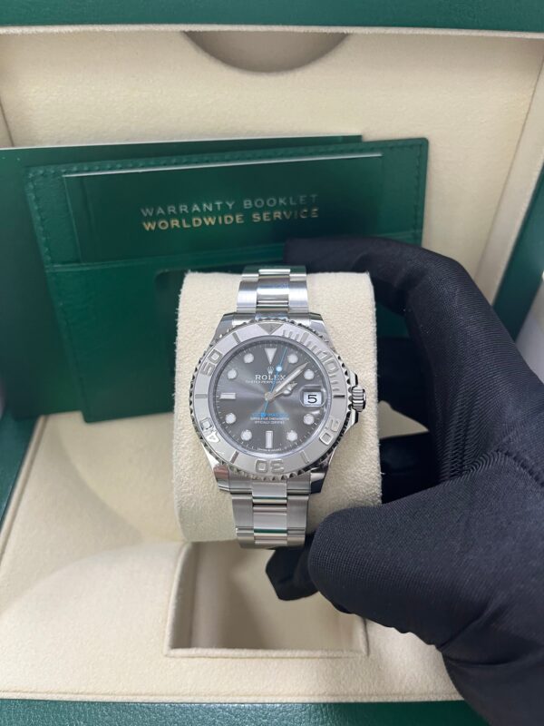 Rolex Yacht-Master 37 37mm Rhodium Dial 268622 Steel with Platinum Bezel - Image 6