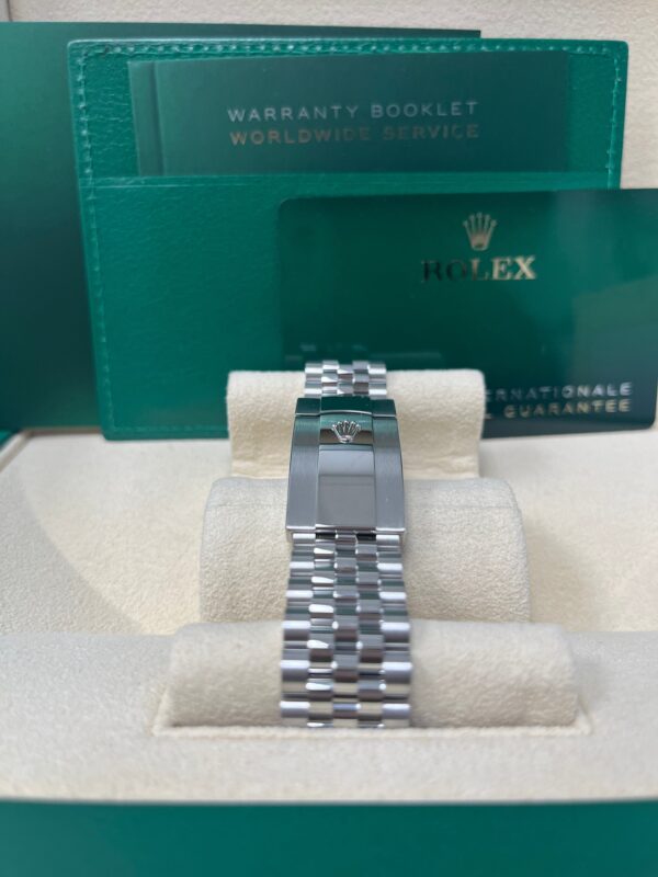 Rolex Datejust 41/ Stainless Steel/ Wimbledon Slate Green Roman Dial/ Smooth Bezel/ Jubilee Bracelet (Ref# 126300) - Image 4