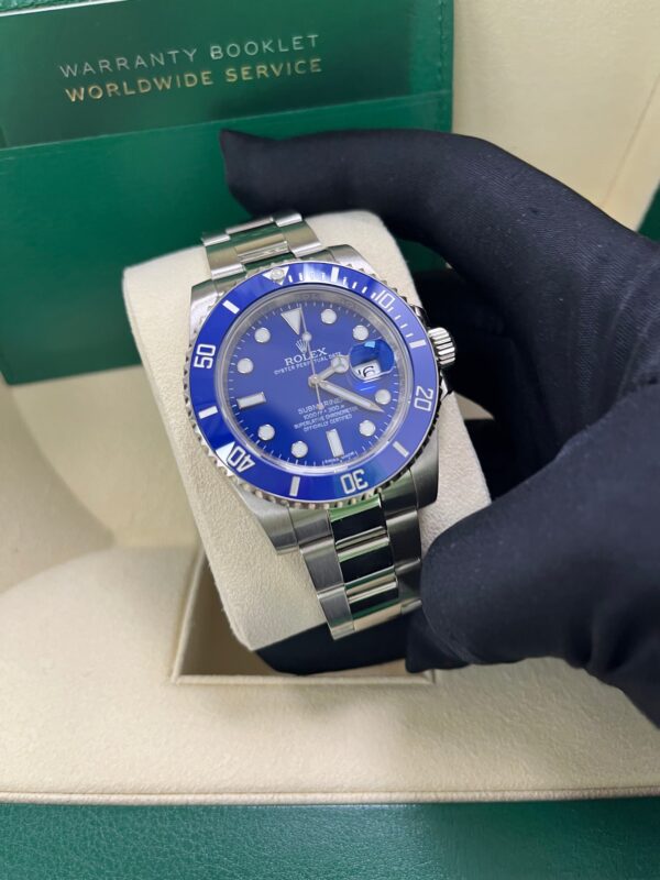 Rolex Submariner Date 40mm White Gold Blue Dial Smurf (Reference 116619LB) - Image 9