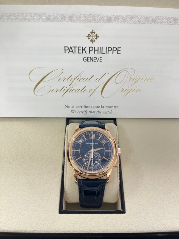 Patek Philippe Annual Calendar Chronograph 5905R-010 Blue Dial - Image 4