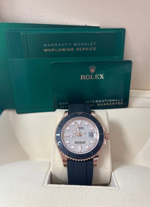Rolex Yacht-Master 40 Rose Gold Pave Diamond Dial 126655 - Image 2