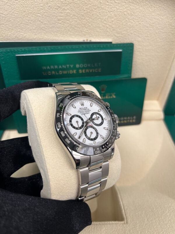 Rolex Panda Daytona 40mm - Stainless Steel - White Panda Index Dial - Ceramic Bezel (Ref# 116500LN) - Image 8