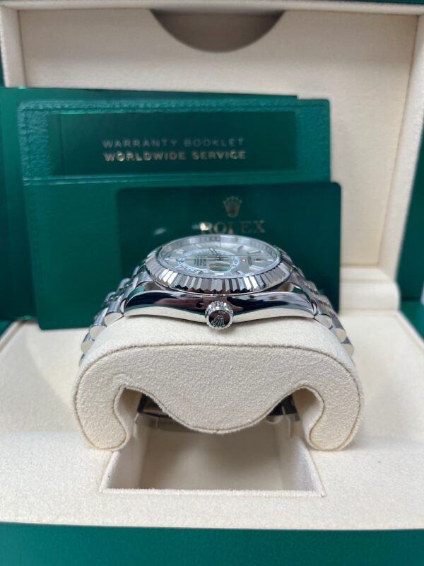 Rolex Sky-Dweller White Rolesor Sky-Dweller Watch - White Index Dial - Jubilee Bracelet 326934 - Image 5