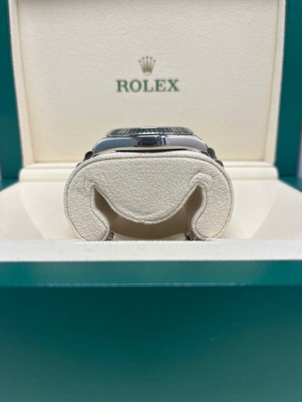 Rolex Day-Date II 18kt White Gold Rolex President Blue Wave Dial Watch (Ref 218239BLWAP) - Image 5