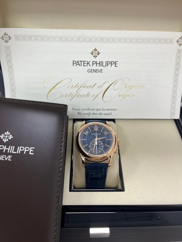Patek Philippe Annual Calendar Chronograph 5905R-010 Blue Dial - Image 6