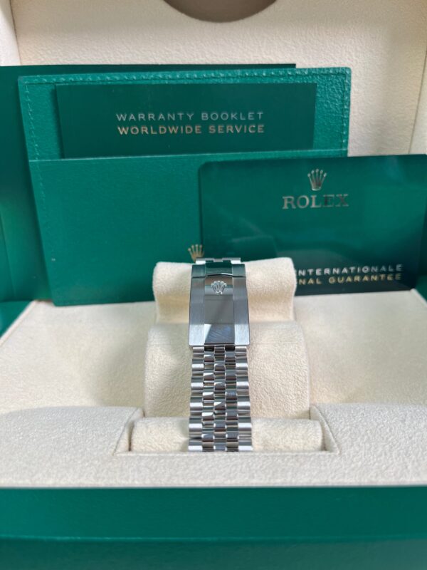 Rolex Datejust 41/ Two-Tone 18k White Gold & Steel/ Grey Slate Wimbledon Green Dial/ Fluted Bezel/ Jubilee Bracelet (Ref# 126334) - Image 8