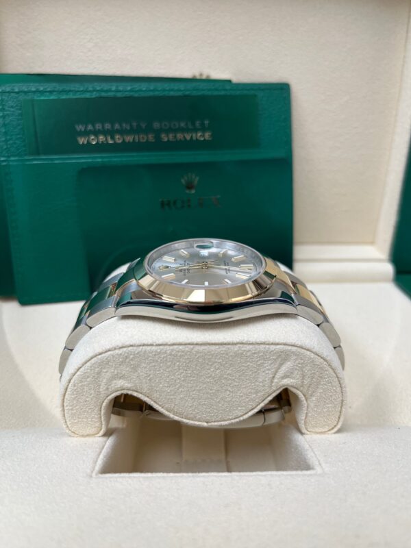 Rolex Datejust 41 Two-Tone Yellow Gold & Oystersteel - Silver Dial - Index Dial (Ref# 126303) - Image 8