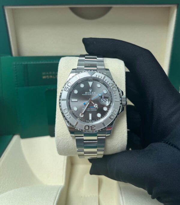 Rolex Yacht-Master 40mm Platinum & Stainless Steel - Dark Rhodium Dial (Ref# 126622) - Image 13