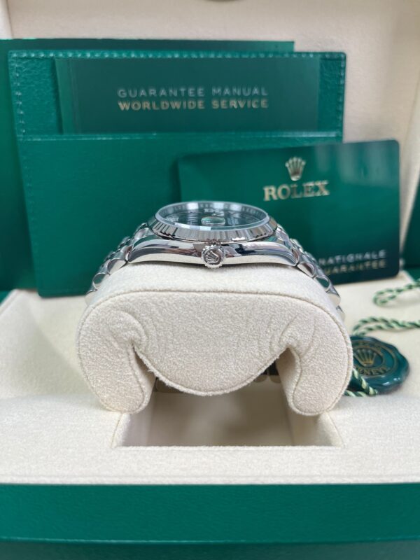 Rolex Datejust 36 Fluted Bezel Aubergine Purple Diamond Roman VI and IX Dial Jubilee Bracelet (Ref# 126234) - Image 5