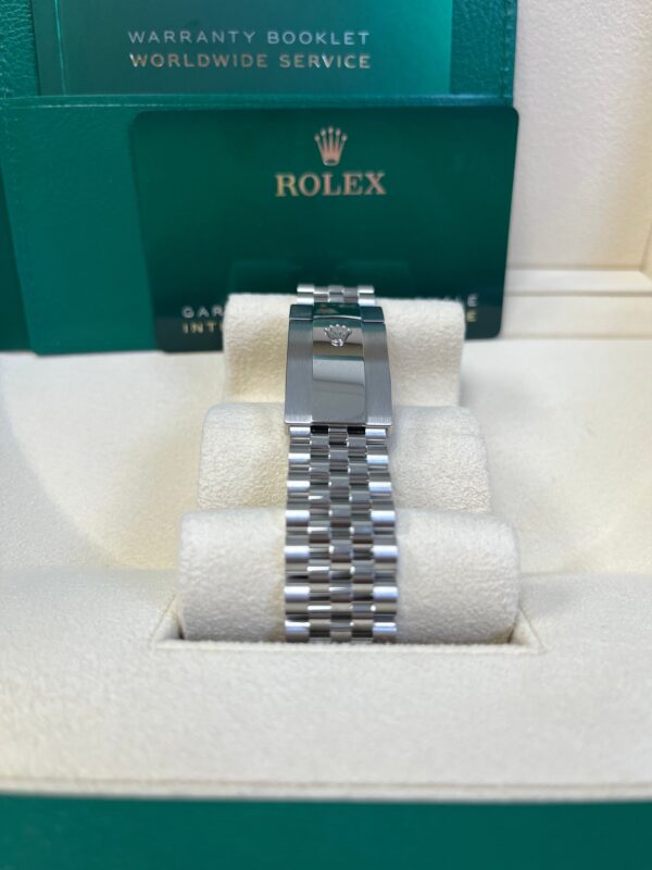 Rolex Datejust 41 White Gold and Steel Blue Index Jubilee Fluted Bezel (Ref#126334) - Image 7