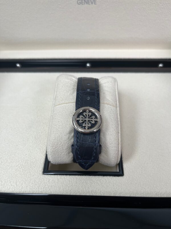 Patek Philippe Grand Complications Perpetual Calendar Moon Phase White Gold/ Royal Blue Dial & Strap (Ref#5327G-001) - Image 4