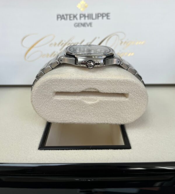 Patek Philippe Nautilus Diamond Bezel Silver Index Dial Reference #7118/1200A-010 - Image 6