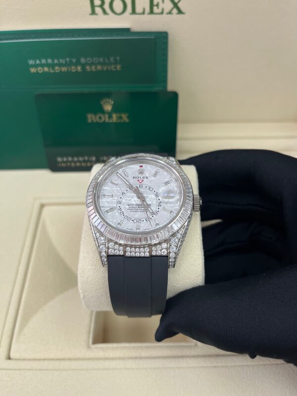 Rolex Sky-Dweller Meteorite Diamonds Baguette Dial Factory Diamonds (Reference # 326259tbr) - Image 7