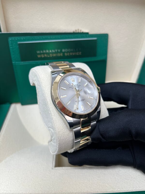 Rolex Datejust 41 Two-Tone Yellow Gold & Oystersteel - Silver Dial - Index Dial (Ref# 126303) - Image 2