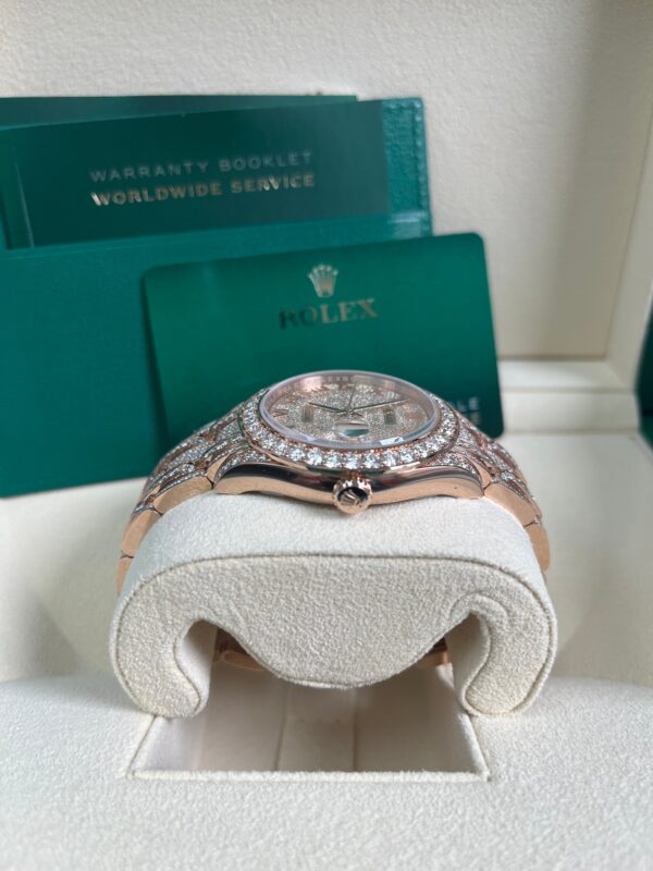 Rolex Pearlmaster 39 Everose Gold Paved Diamond dial Diamond-set bezel Pearlmaster bracelet (Reference 86405RBR) - Image 6