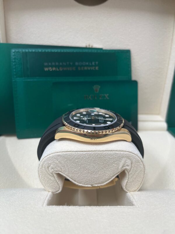 Rolex Yacht-Master 42 Yellow Gold Yacht-Master 42 Watch - Black Dial - Oysterflex Strap 226658 - Image 6
