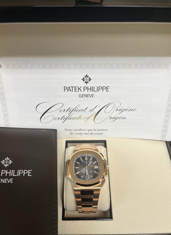 Patek Philippe Nautilus Rose Gold/ Black Gradient Dial (Ref#5980/1R-001) - Image 9
