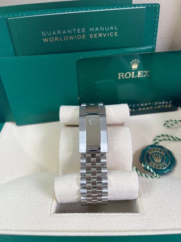 Rolex Datejust 36 Fluted Bezel Aubergine Purple Diamond Roman VI and IX Dial Jubilee Bracelet (Ref# 126234) - Image 3