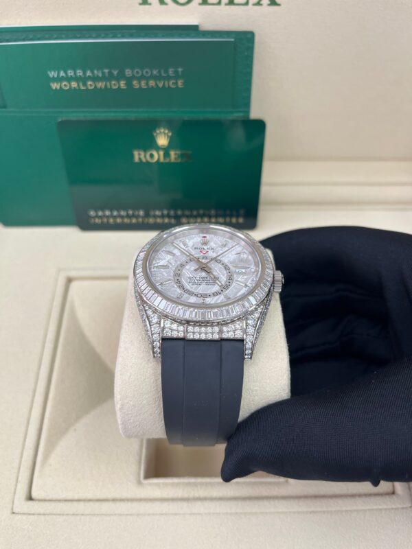 Rolex Sky-Dweller Meteorite Diamonds Baguette Dial Factory Diamonds (Reference # 326259tbr) - Image 3