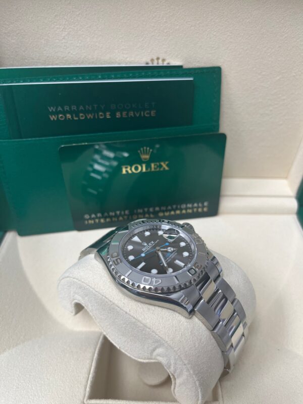Rolex Yacht-Master 40mm Platinum & Stainless Steel - Dark Rhodium Dial (Ref# 126622) - Image 7
