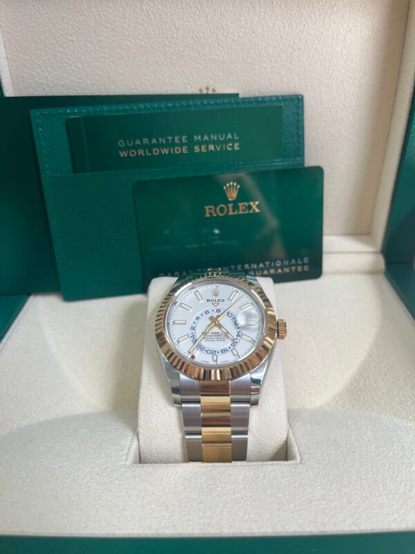 Rolex Sky-Dweller - Two-Tone Yellow Gold & Stainless Steel - White Index Dial (Ref# 326933) - Image 2