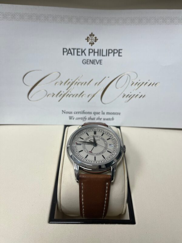Patek Philippe Calatrava 5212A-001 Calatrava Weekly Calendar Automatic Silvery Opaline Dial Steel - Image 4