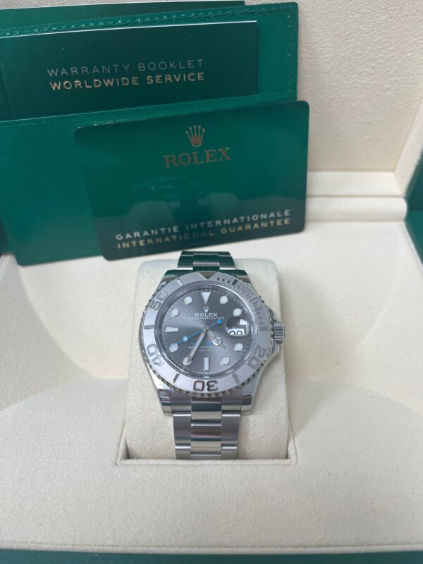 Rolex Yacht-Master 40mm Platinum & Stainless Steel - Dark Rhodium Dial (Ref# 126622) - Image 8