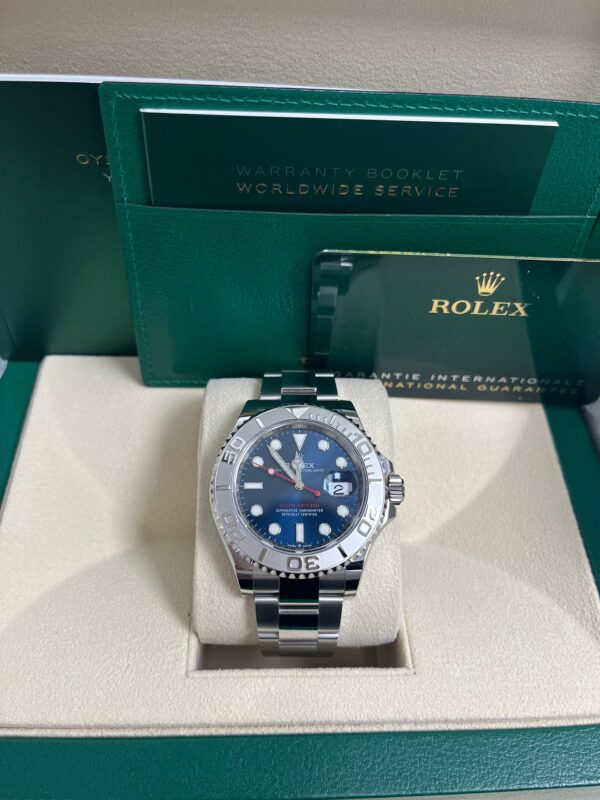 Rolex Yacht-Master 40 Two-Tone Platinum & Steel Watch - Blue Sunray Dial (Ref# 126622) - Image 2