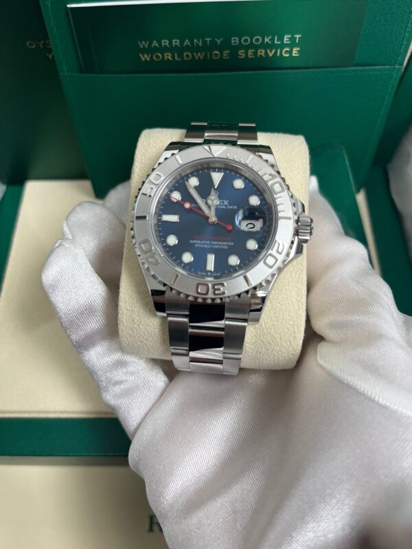 Rolex Yacht-Master 40 Two-Tone Platinum & Steel Watch - Blue Sunray Dial (Ref# 126622) - Image 4