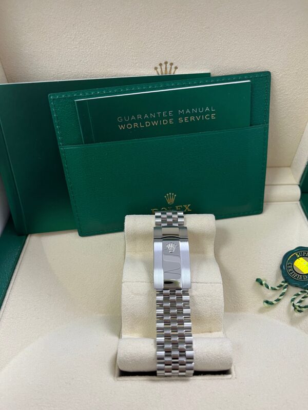 Rolex Datejust 41 Fluted Bezel Blue Diamond Dial Jubilee Bracelet 126334 - Image 2