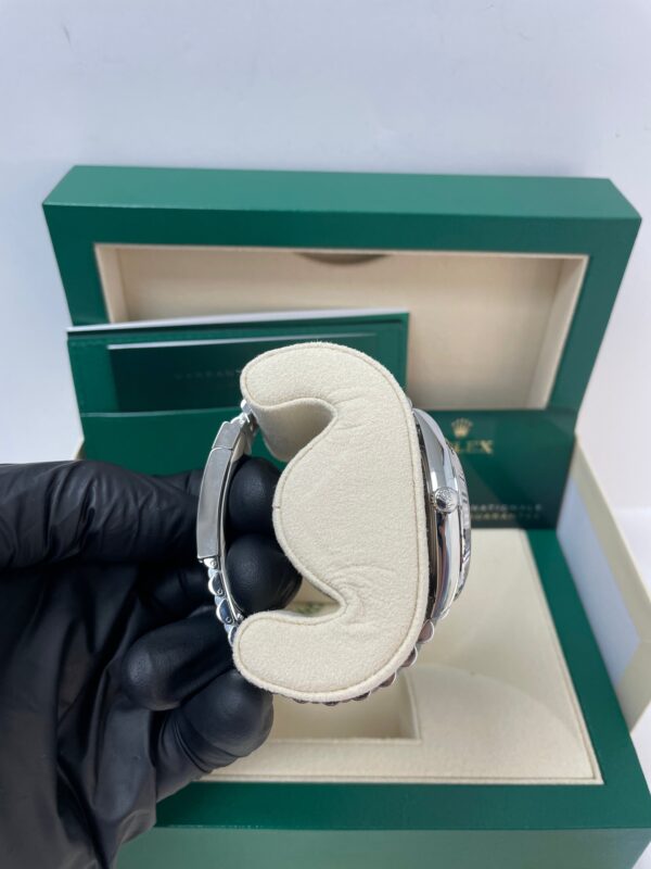 Rolex Datejust 41/ Two-Tone 18k White Gold & Steel/ Black Diamond Dial/ Fluted Bezel/ Jubilee Bracelet (Ref# 126334) - Image 3