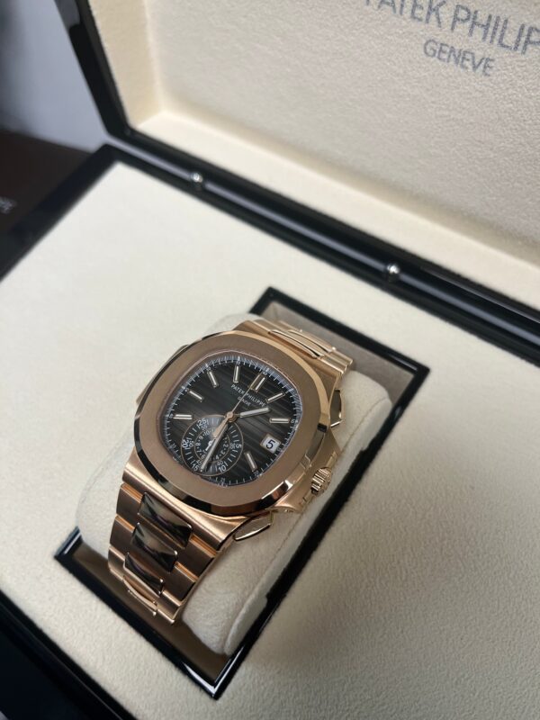 Patek Philippe Nautilus Rose Gold/ Black Gradient Dial (Ref#5980/1R-001) - Image 3
