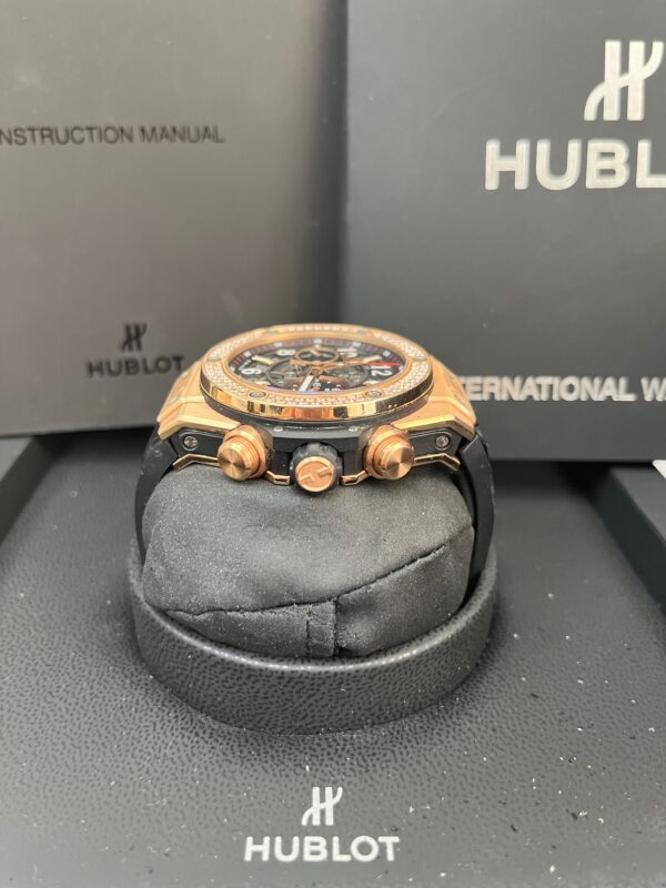Hublot Big Bang Unico King Gold Dial Silver Automatic Men's Watch (Reference 411.OX.1180.RX.1104) - Image 4