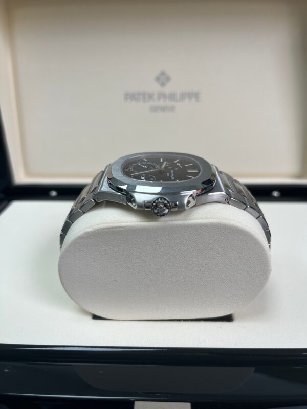 Patek Philippe Nautilus Moon Phase Stainless Steel/ Blue Date Dial (Ref#5712/1A-001) - Image 5