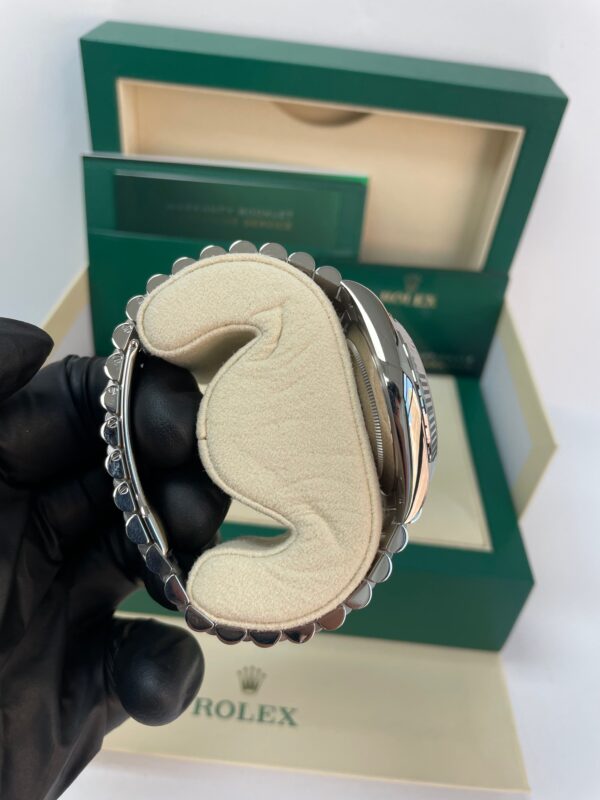 Rolex Day-Date 40 White Gold - White Roman Dial - Fluted Bezel - President Bracelet (Ref: 228239) - Image 5