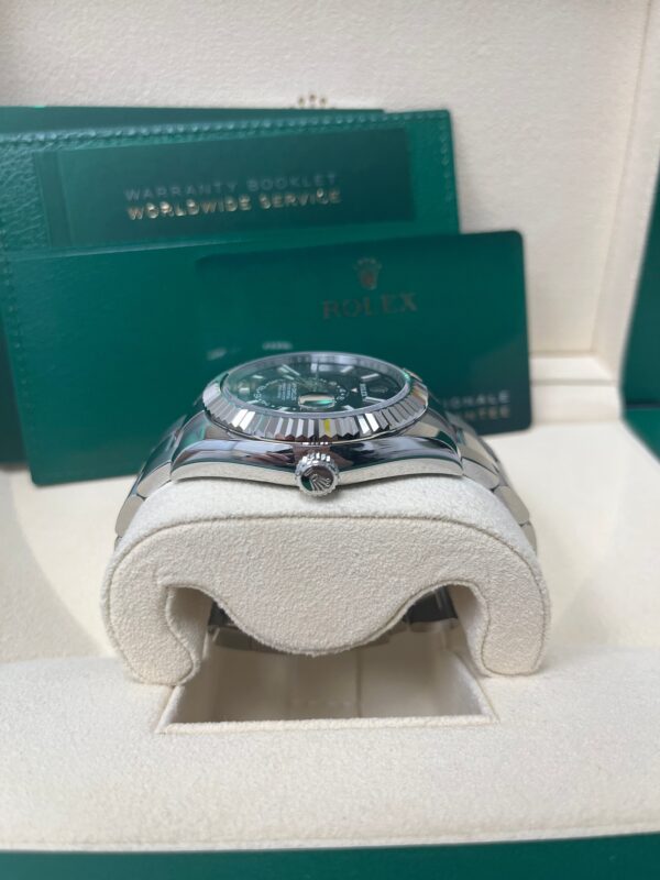 Rolex Sky-Dweller 18k White Gold 42mm Black Dial - Steel Bracelet (Ref# 326934) - Image 13