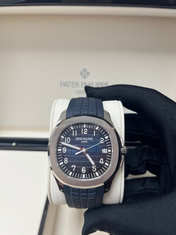 Patek Philippe Aquanaut White Gold/ Blue Embossed Dial (Ref#5168G-001) - Image 14