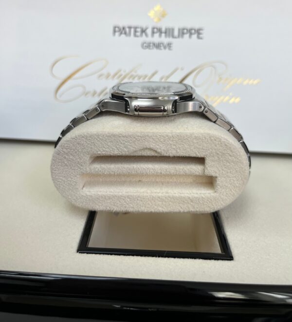 Patek Philippe Nautilus Diamond Bezel Silver Index Dial Reference #7118/1200A-010 - Image 7