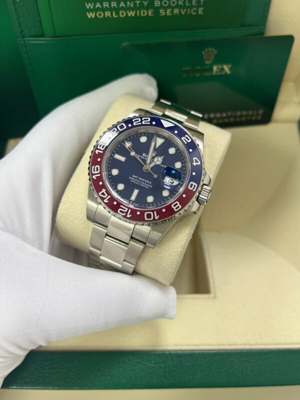 Rolex GMT-Master II - 40mm White Gold "Pepsi" - Blue Dial - Oyster Bracelet (Ref#126719BLRO) - Image 10