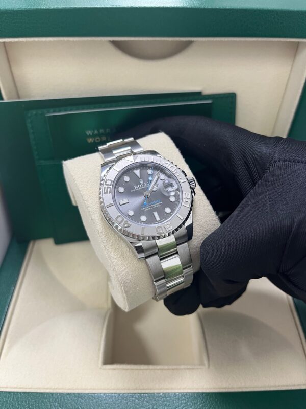 Rolex Yacht-Master 37 37mm Rhodium Dial 268622 Steel with Platinum Bezel - Image 8