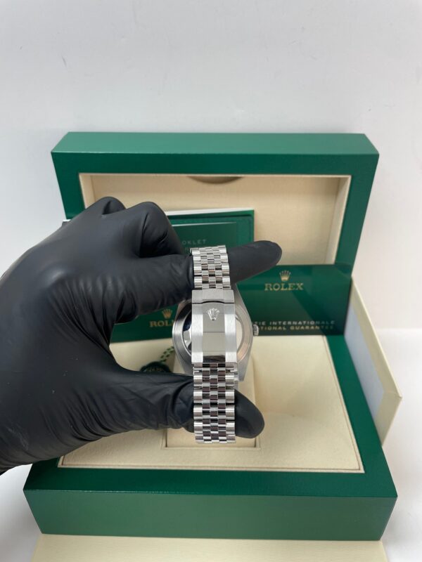 Rolex Datejust 41/ Two-Tone 18k White Gold & Steel/ Black Diamond Dial/ Fluted Bezel/ Jubilee Bracelet (Ref# 126334) - Image 5