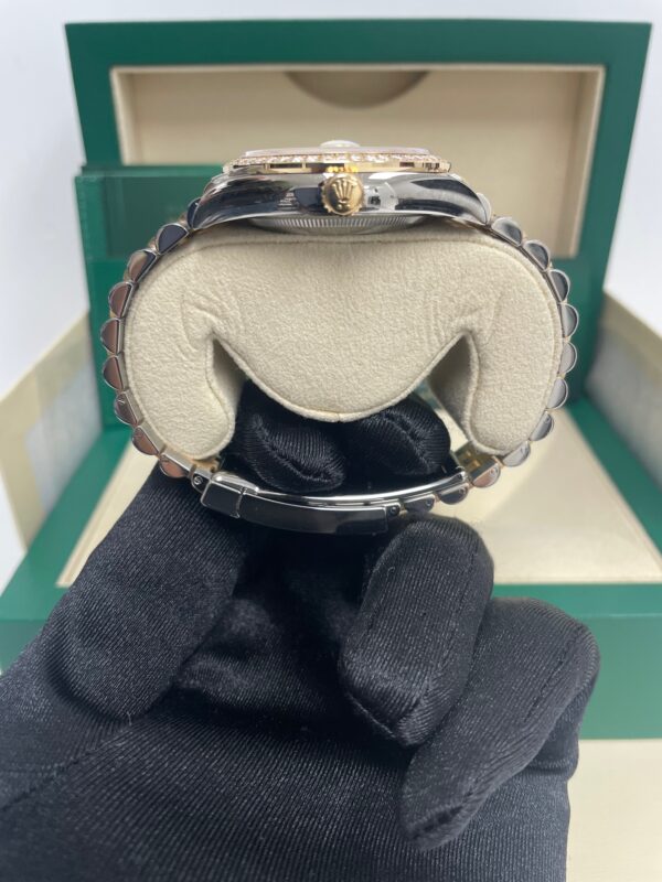 Rolex Rolesor Datejust 36 Watch - Yellow Diamond Bezel - White Mother-Of-Pearl Jubilee Ref 126283RBR - Image 8
