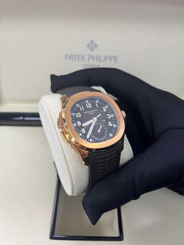 Patek Philippe Aquanaut Time Travel/ Rose Gold/ Chocolate Dial (Ref#5164R/001) - Image 11