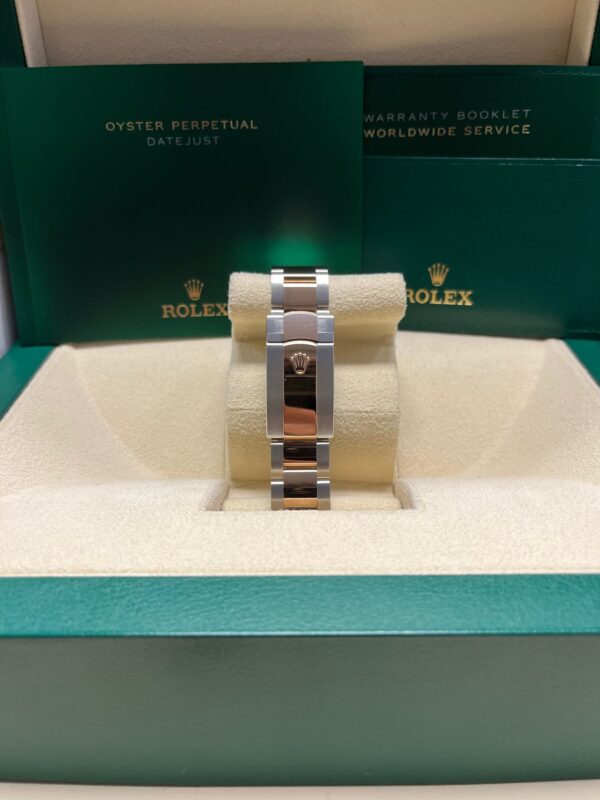Rolex Datejust 36 Yellow Gold/Steel Golden Fluted Motif Dial Domed Bezel Oyster Bracelet (Ref 126233) - Image 6