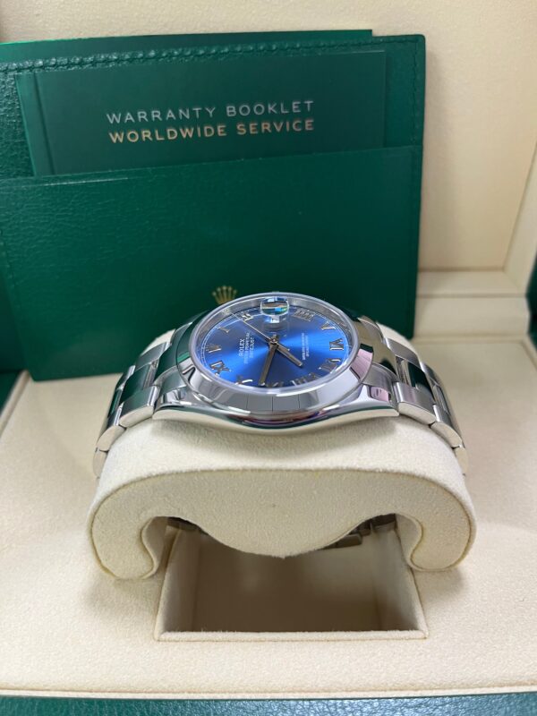 Rolex Datejust 41mm “Blue Roman Dial” Oyster Bracelet Reference # 126300 - Image 2