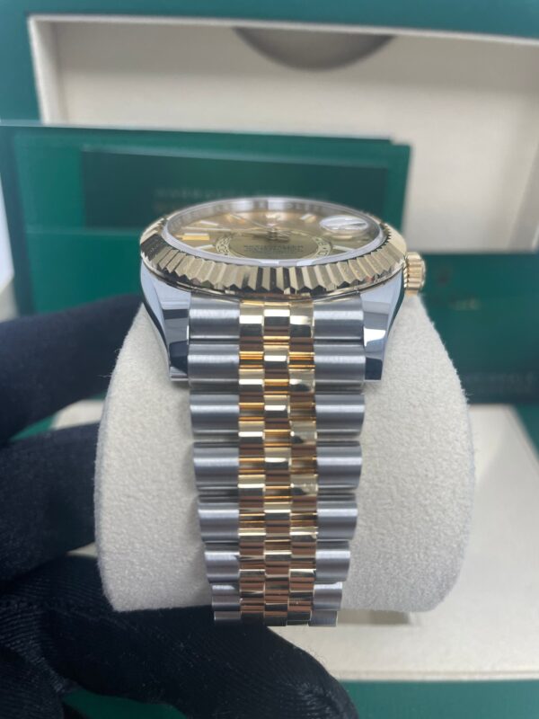 Rolex Sky-Dweller Two-Tone Stainless Steel - Yellow Gold Champagne Index Dial -Jubilee Bracelet (Ref# 326933) - Image 2